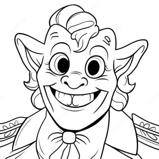 Alastor With A Grinning Face Coloring Page 11902-9815