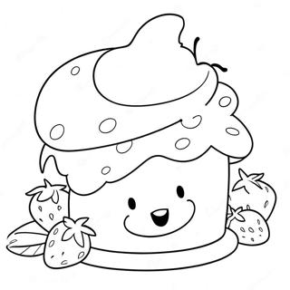 Old Original Strawberry Shortcake Coloring Pages