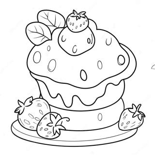 Old Original Strawberry Shortcake Coloring Page 11911-9818