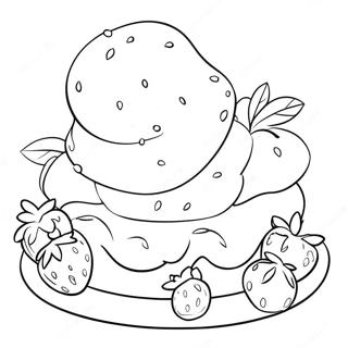 Old Original Strawberry Shortcake Coloring Page 11911-9819