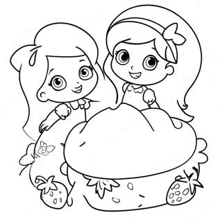 Strawberry Shortcake With Friends Coloring Page 11912-9823