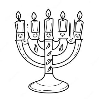 Cute Hanukkah Coloring Pages