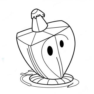 Adorable Dreidel Coloring Page 11932-9837