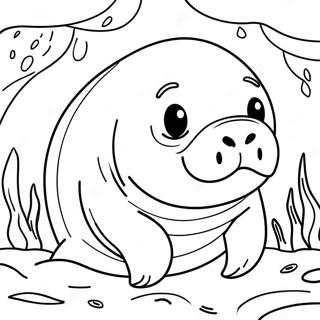 Manatee Coloring Page 11941-9844