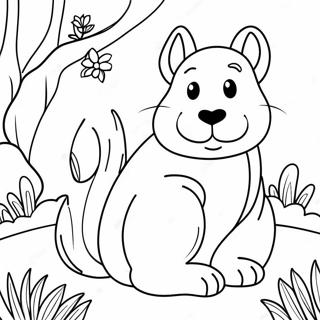 Spring Animal Coloring Page 11961-9858