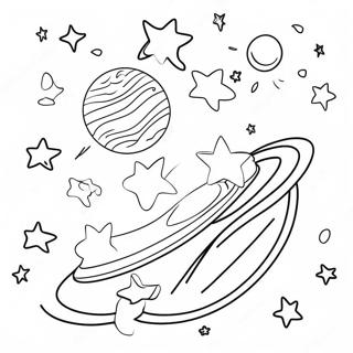 Colorful Galaxy Scene Coloring Page 11972-9874