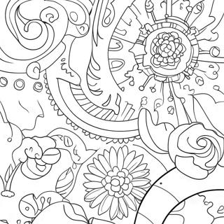 Colorful Galaxy Scene Coloring Page 11972-9876