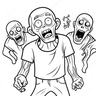 Zombies 2 Coloring Page 11991-9882