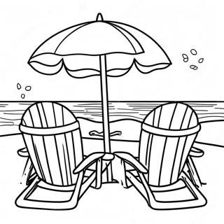 Realistic Beach Coloring Pages