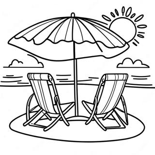 Realistic Beach Scene Coloring Page 12001-9892