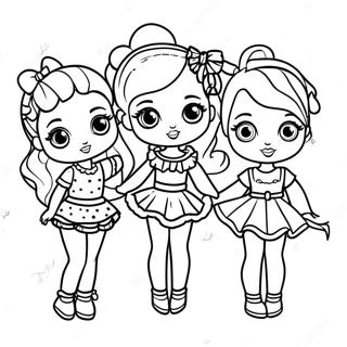 Lol Glittery Fashion Dolls Coloring Page 12012-9914