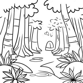 Tropical Rainforest Coloring Page 12022-9906