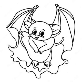 Halloween Bat Coloring Page 12051-9930