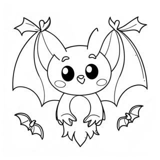 Halloween Bat Coloring Page 12051-9932