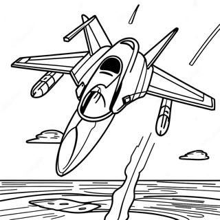 Top Gun Maverick In Flight Coloring Page 12072-9950