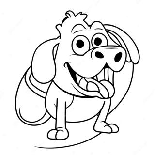 Courage The Cowardly Dog Coloring Pages