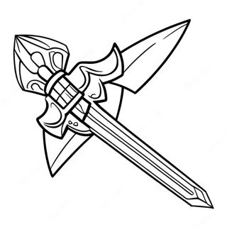 Sword Minecraft Coloring Pages