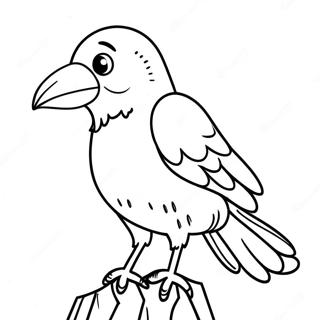 Crow Coloring Pages