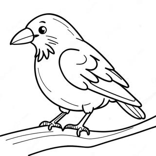 Crow Coloring Page 12121-9986