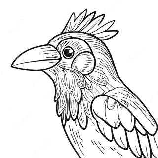 Crow Coloring Page 12121-9987