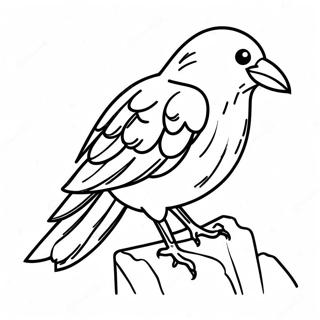 Crow Coloring Page 12121-9988