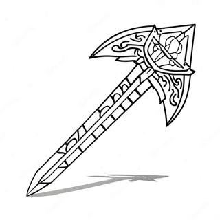 Diamond Sword Minecraft Coloring Page 1212-969