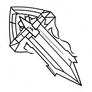 Diamond Sword Minecraft Coloring Page 1212-970