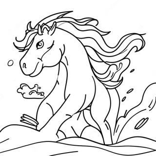 Fierce Challenger In Action Coloring Page 12132-10000