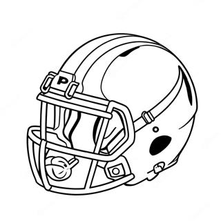 Colorful Football Helmet Design Coloring Page 12172-10034