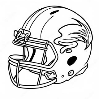 Colorful Football Helmet Design Coloring Page 12172-10035