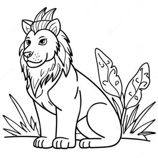 Therian Coloring Page 12191-10039