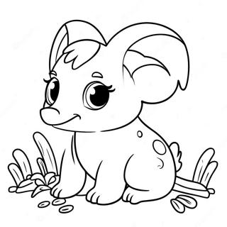 Cute Therian Animal Coloring Page 12192-10046