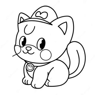 Cat Mario Coloring Pages