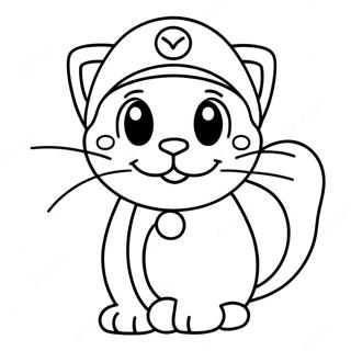 Cat Mario Coloring Page 12201-10055