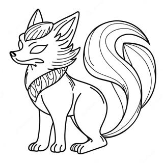 Kurama The Nine Tails Fox Coloring Page 12212-10061