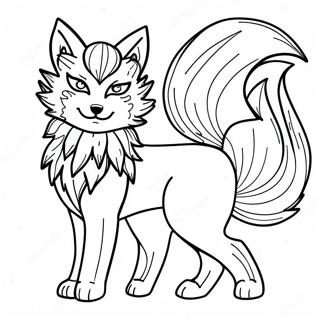 Kurama The Nine Tails Fox Coloring Page 12212-10062