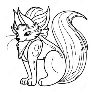 Kurama The Nine Tails Fox Coloring Page 12212-10063