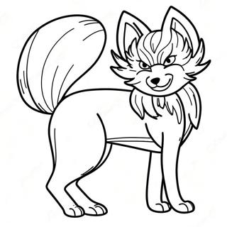 Kurama The Nine Tails Fox Coloring Page 12212-10064