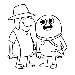 Regular Show Coloring Pages