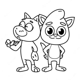 Mordecai And Rigby Adventure Coloring Page 12222-10068