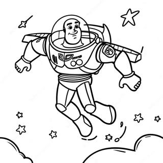 Buzz Lightyear In Space Coloring Page 1222-982