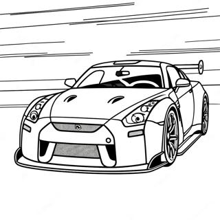 Gtr Racing Car Coloring Page 12231-10086