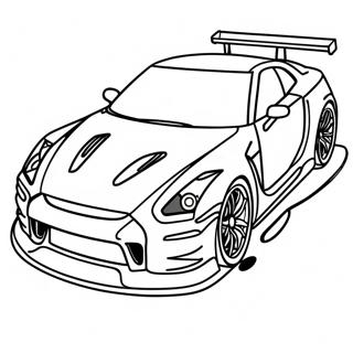 Gtr Racing Car Coloring Page 12231-10087