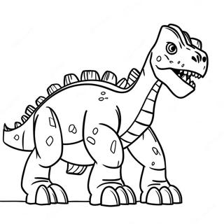 Giant Dinotrux In Action Coloring Page 12242-10081