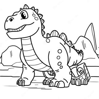 Giant Dinotrux In Action Coloring Page 12242-10084