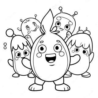 Funny Oddbods In Action Coloring Page 12272-10113