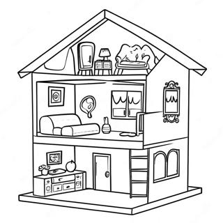 Paper Doll House Toca Boca Coloring Pages