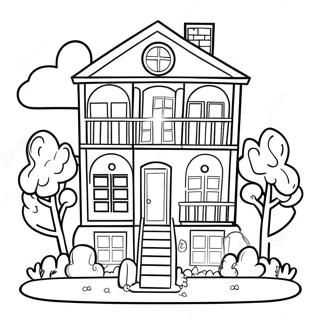 Colorful Toca Boca Doll House Coloring Page 12282-10119