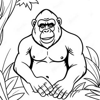 Gorilla Coloring Pages