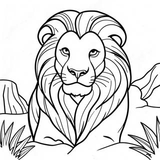 Mufasa Lion King Coloring Pages